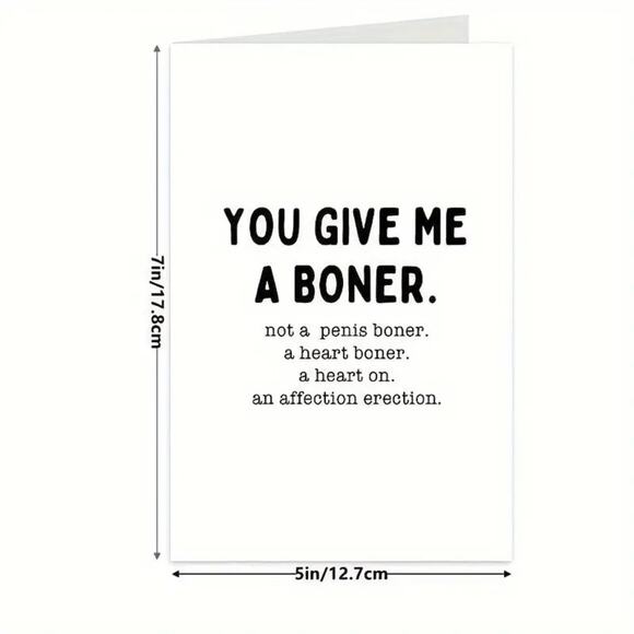 Valentine's Day or Anniversary Funny Card - 5" x 7" - Picture 7 of 7